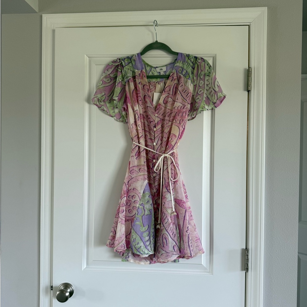 River Island Pastel Pink and Green Dress